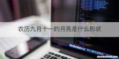 农历九月十一的月亮是什么形状
