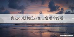 奥迪q3凯莫拉灰和白色哪个好看