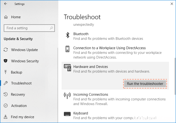 修复了Windows10中无法识别USB设备的错误
