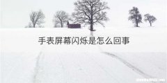 手表屏幕闪烁是怎么回事