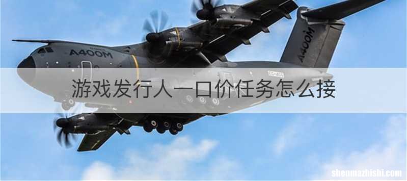 游戏发行人一口价任务怎么接