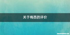 关于梅西的评价
