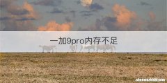 一加9pro内存不足