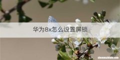 华为8x怎么设置屏锁