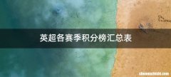英超各赛季积分榜汇总表