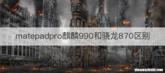 matepadpro麒麟990和骁龙870区别