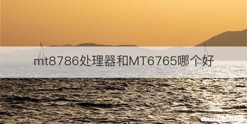 mt8786处理器和MT6765哪个好