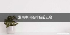 淮南牛肉汤排名前五名