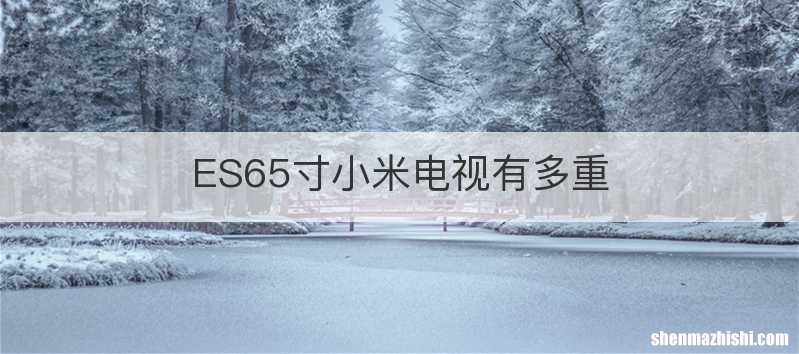 ES65寸小米电视有多重
