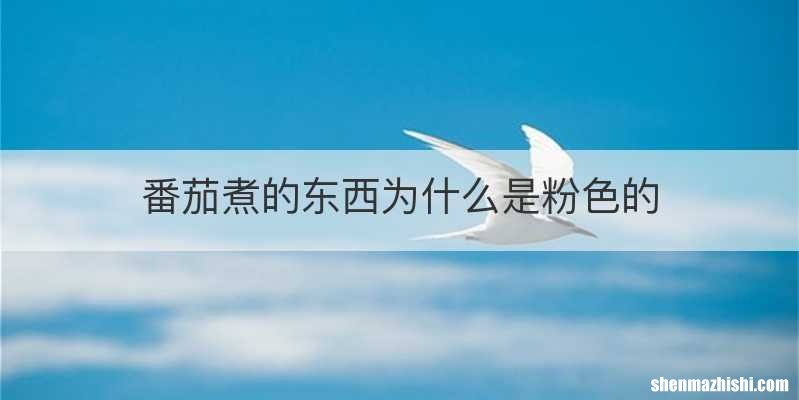 番茄煮的东西为什么是粉色的