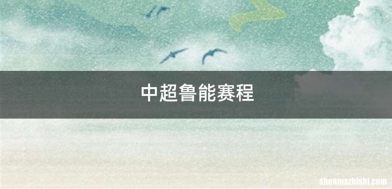 中超鲁能赛程