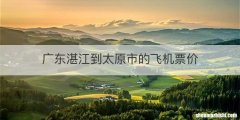 广东湛江到太原市的飞机票价