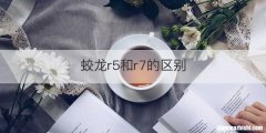 蛟龙r5和r7的区别
