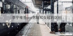 李宁惟吾pro男鞋和女鞋的区别