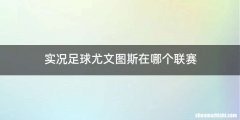 实况足球尤文图斯在哪个联赛