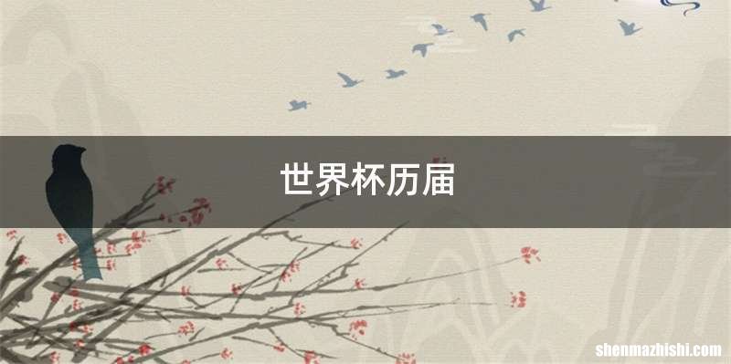 世界杯历届
