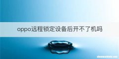 oppo远程锁定设备后开不了机吗