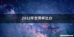 2822年世界杯比分