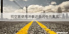 司空震使用冲拳还是闪电伤害高