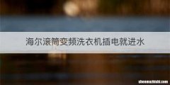 海尔滚筒变频洗衣机插电就进水