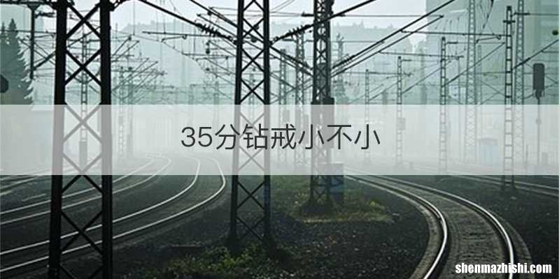 35分钻戒小不小