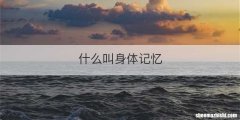 什么叫身体记忆