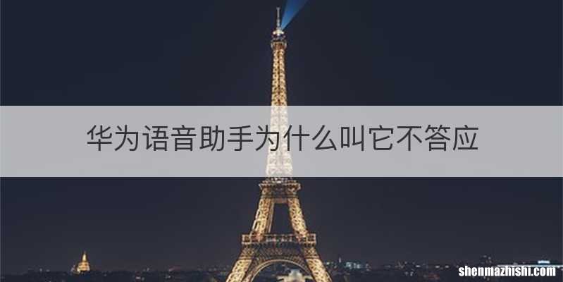 华为语音助手为什么叫它不答应