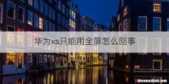华为xs只能用全屏怎么回事