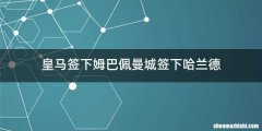 皇马签下姆巴佩曼城签下哈兰德