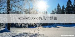 nzone50pro有几个颜色