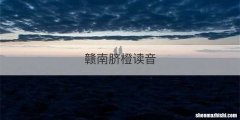 赣南脐橙读音