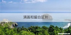 满画和留白区别