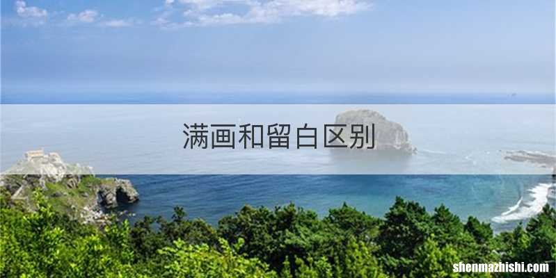满画和留白区别