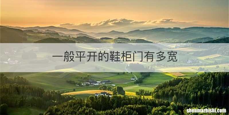 一般平开的鞋柜门有多宽