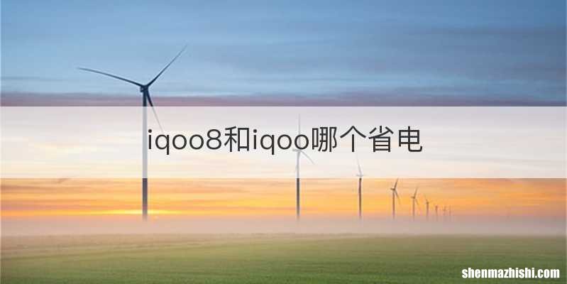 iqoo8和iqoo哪个省电