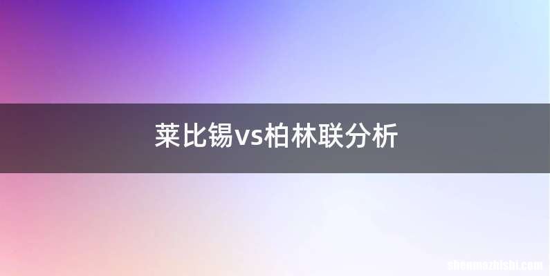 莱比锡vs柏林联分析