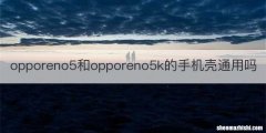 opporeno5和opporeno5k的手机壳通用吗