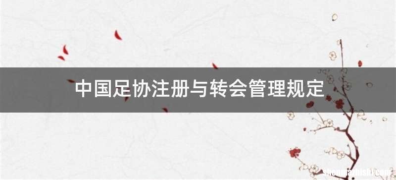 中国足协注册与转会管理规定