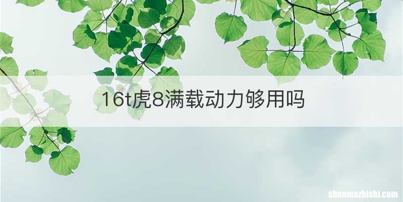 16t虎8满载动力够用吗