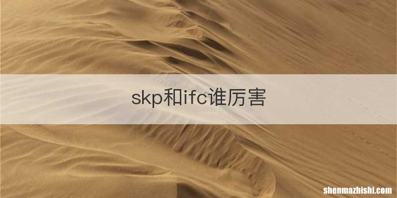 skp和ifc谁厉害