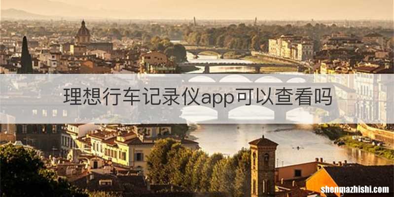 理想行车记录仪app可以查看吗