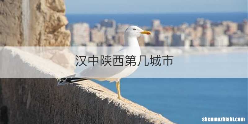 汉中陕西第几城市