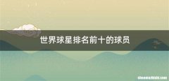 世界球星排名前十的球员