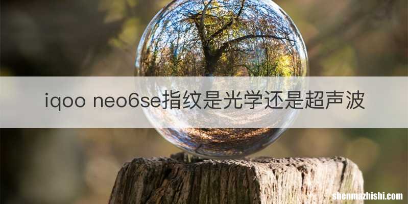 iqoo neo6se指纹是光学还是超声波