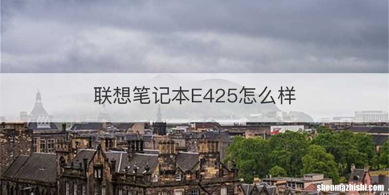 联想笔记本E425怎么样