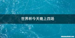 世界杯今天晚上四场