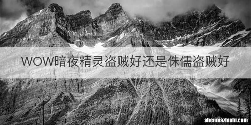 WOW暗夜精灵盗贼好还是侏儒盗贼好