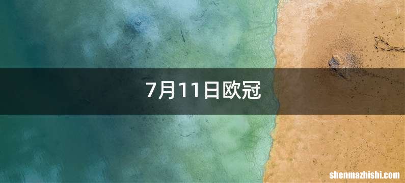 7月11日欧冠