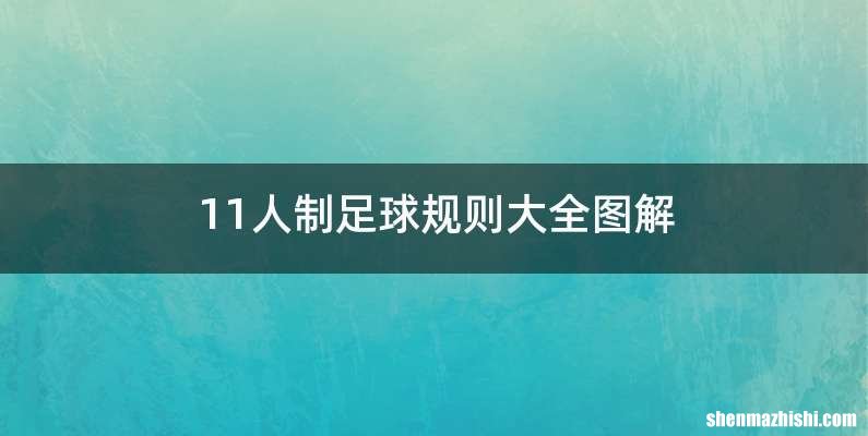 11人制足球规则大全图解