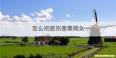 怎么彻底伤害摩羯女